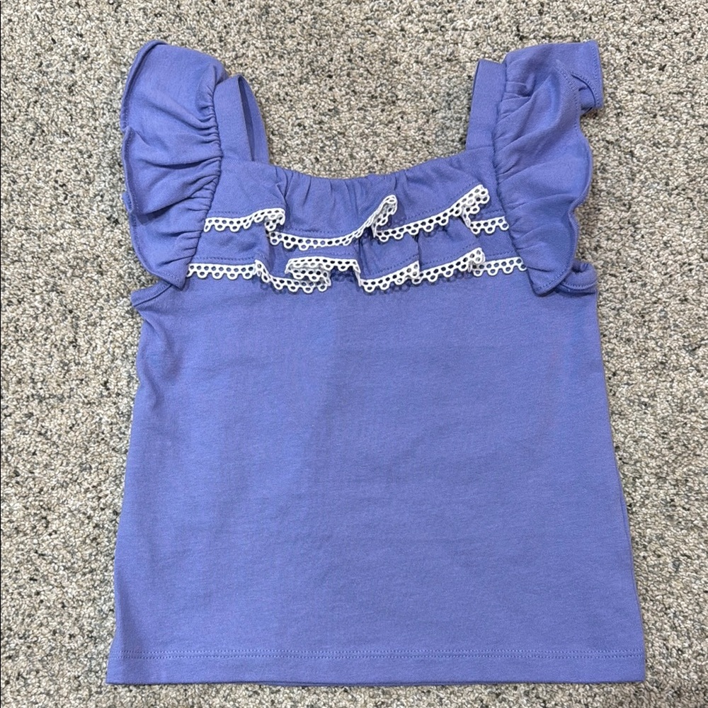 Janie and Jack Lavender Ruffle Tank Top